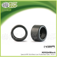 NSR5260Black Special RTR Slick Rear Low Profile Rear Tyres 19.5x11