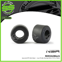 NSR 5265Black Special RTR Slick Rear – Low Profile Racing Tyres 19.5 x 13mm