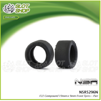 NSR NSR5296N F22 Compound 19mm x 9mm Front Tyres - Pair