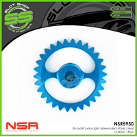 NSR 5930 30-Tooth Extra-Light Sidewinder ERGAL Gear - Ø16.8mm - Blue