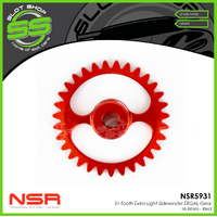 NSR 5931 31-Tooth Extra-Light Sidewinder ERGAL Gear - Ø16.8mm - Red