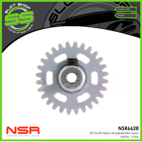 NSR 6628EVO 28-Tooth Nylon Anglewinder Gear - 16mm - Grey