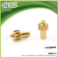 NSR 6711 Brass 11t Inline Pinion – Suit NSR Formula22 Ø5.5mm