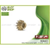 NSR 6811 Brass Inline Pinions (11 Tooth)