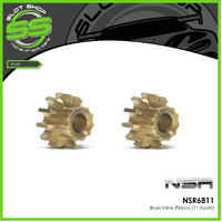 NSR 6811 Brass Inline Pinions (11 Tooth)