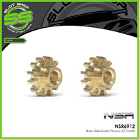 NSR 6912 Brass Sidewinder Pinions (12 Tooth)