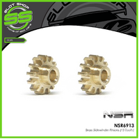 NSR 6913 Brass Sidewinder Pinions (13 Tooth)