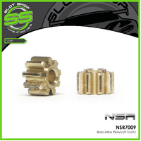 NSR 7009 Brass Inline Pinions (9 Tooth)