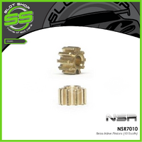 NSR 7010 Brass Inline Pinions (10 Tooth)