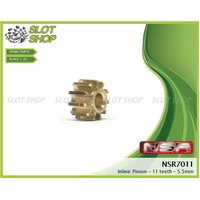 NSR 7011 Brass Inline Pinions (11 Tooth)