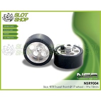 NSR 9004 Slick ‘RTR Trued’ Front Ø 17 wheel – 19 x 10mm  