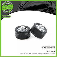 NSR 9007 Ultragrip EVO Slick ‘RTR Trued’ Rear Ø 16 wheel – 19 x 12mm  