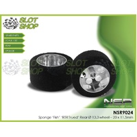 NSR 9024 Sponge ‘Fish’ ‘RTR Trued’ Rear Ø13.3 wheel 20x11.5mm