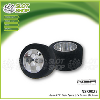 NSR 9025 Sponge ‘Fish’ ‘RTR Trued’ Rear Ø 15 wheel – 21 x 11mm
