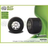 NSR 9042 Ultragrip EVO Slick ‘RTR Trued’ Rear Ø 13 wheel – 19 x 13mm