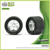 NSR 9062 Trued Extreme Rear Race Tyres 20x12.5 on Ø 16" wheels