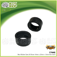 Plafit P1744S Rear Rubber Tyres 14mm