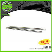 Slot.it PA01-45 45mm x 2.38mm (3/32”) Steel Axles - Pair