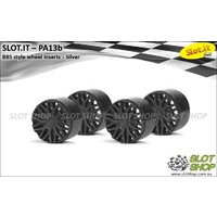Slot.it PA13b BBS Style Wheel Inserts - F1 (Black)