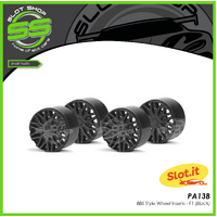 Slot.it PA13b BBS Style Wheel Inserts - F1 (Black)