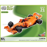 Policar CAR07B Monoposto GEMS F1 Surtees TS20 1978 Fina #19