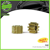Slot.it PI09 9 Tooth Inline Brass Pinion (5.5mm)