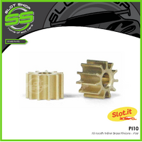 Slot.it PI10 10 Tooth Inline Brass Pinion (5.5mm)