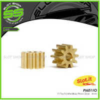 Slot.it PI6011o 11 Tooth Inline Brass Pinion (6mm)