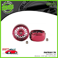 Professor Motor 8017R Red 16.9mm x 8.5mm "SPORT" Wheels