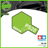 Tamiya PS-28 Fluorescent Green Spray Can (100mL) for Polycarbonate