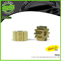 Slot.it PS10 10 Tooth Sidewinder Brass Pinion (6.5mm)