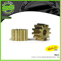 Slot.it PS11 11 Tooth Sidewinder Brass Pinion (6.5mm)