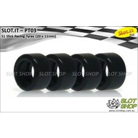 Slot.it PT03 S1 Slick Racing Tyres (20 x 11mm)