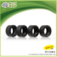 Slot.It PT1159C1 C1-Compound 17.2mm x 9.5mm Tyres