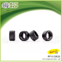 Slot.It PT1171F22 19.5mm x 10mm F22-Compound Tyres - Set