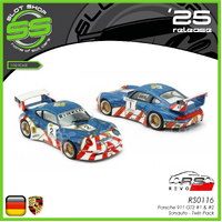 Revo Slot RS0116 Porsche 911 GT2 #1 & #2 - Sonauto - Twin Pack