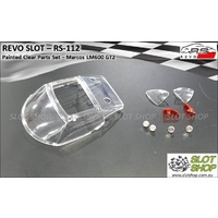 Revo Slot RS-112 Painted Clear Parts Set - Marcos