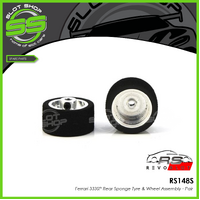 Revo Slot RS148S Ferrari 333SP Rear Sponge Tyre & Wheel Assembly - Pair