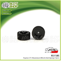 RS158S Toyota GT1 Rear Aluminium Wheels + Sponge Tyres