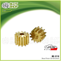 Revo Slot RS212 Brass Pinions - 6.4mm (12 Tooth)