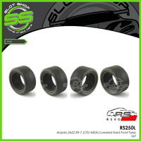 Revo Slot RS250L Mazda SA22 RX-7 (GTU IMSA) Lowered Hard Front Tyres - Set 