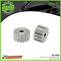 Scaleauto SC1035 Aluminium 15-Tooth Pinion Gear - Suits 2mm Shafts