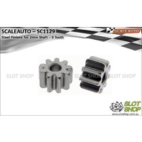 Scaleauto SC1129 Steel Pinions for 2mm Shaft (9 Tooth)