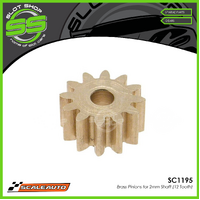 Scaleauto SC1195 Brass Pinions for 2mm Shaft (12 Tooth)