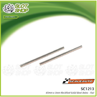 Scaleauto SC1213 Solid 65mm x 3mm Steel Axles