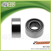 Scaleauto SC1332 6mm x 2.38mm Ball Bearings - Pair
