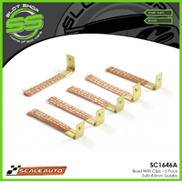 Scaleauto SC1646A Braid With Clips - 6 Pack - Suits 4.8mm Guides