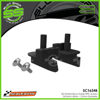 Scaleauto SC1654B 3D-Printed Race Guide With Screws - 24.3 x 8mm - 3.5mm Diameter