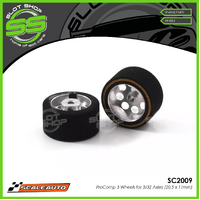 Scaleauto SC2009 ProComp-3 Wheels for 3/32 Axles (20.5 x 11mm)