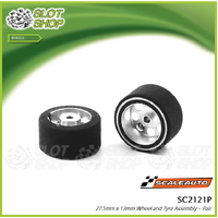 Scaleauto SC2121P ProComp Wheels for 3mm Axles (27.5mm x 13mm)